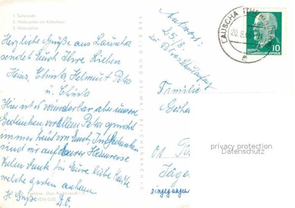 Lauscha Teilansicht Hüttenplatz Kulturhaus – Bild 2