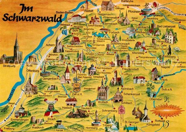 Schwarzwald Landkarte