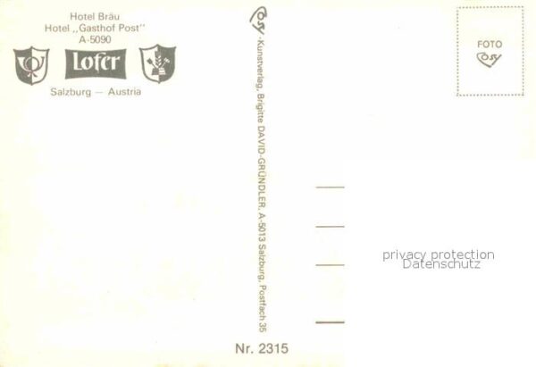 Salzburg Oesterreich Hotel Bräu Gasthof Post – Bild 2