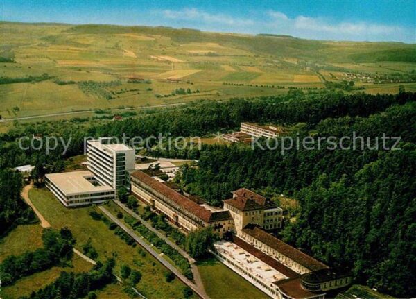 Hoexter Weser Fliegeraufnahme Weserberglandklinik