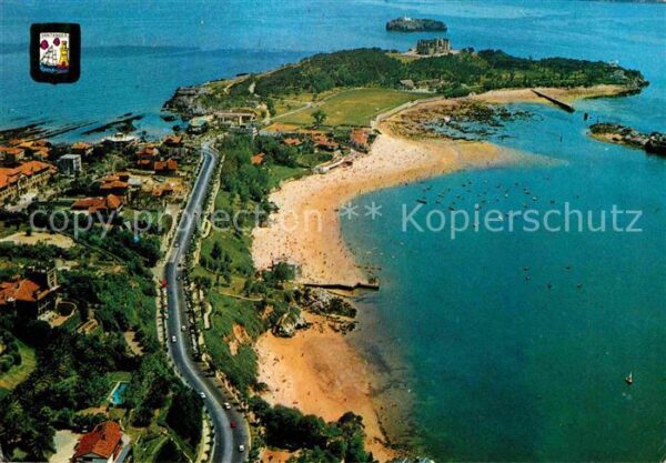 Santander Fliegeraufnahme Strand