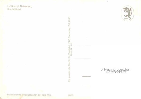Ratzeburg Fliegeraufnahme Dornhalbinsel – Bild 2