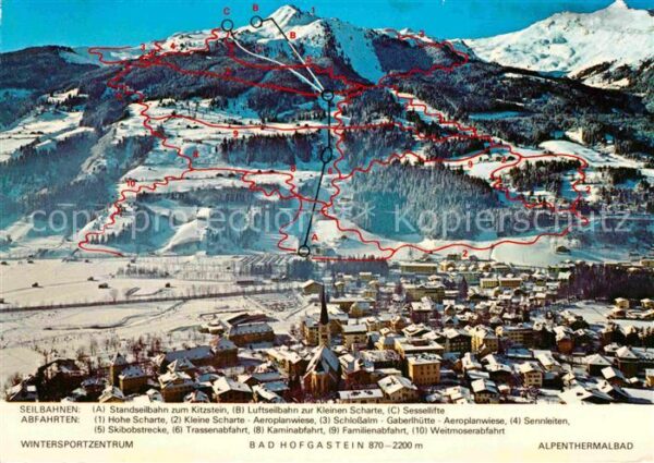 Bad Hofgastein Panorama Seilbahnen Loipen Alpenthermal