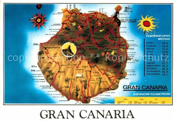Gran Canaria Inselkarte