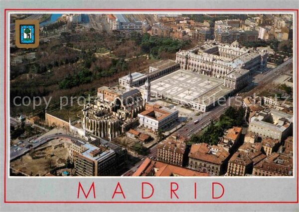 Madrid Spain Fliegeraufnahme