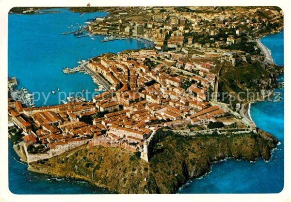 Portoferraio Toscana Isola d_Elba Fliegeraufnahme