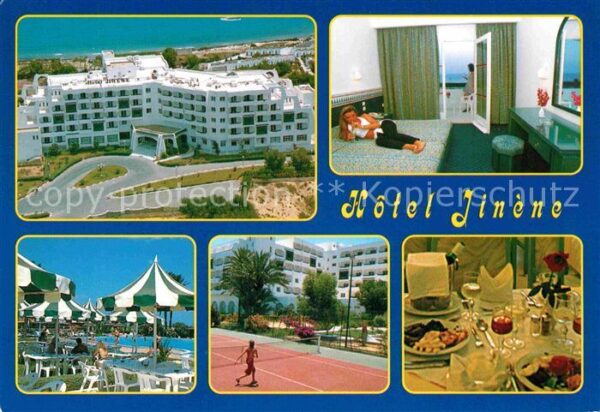 SOUSSE  Tunesie Hotel Jinene Zimmer Pool Tennis Buffet