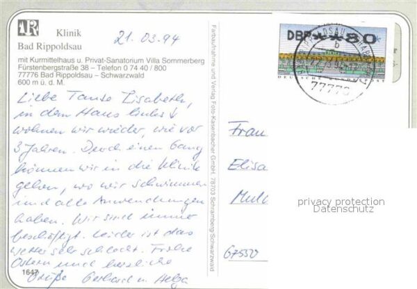 Bad Rippoldsau Schwarzwald Kurzentrum Fliegeraufnahme – Bild 2