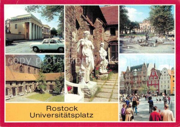 Rostock Neue Wache Torsi im Klosterinnenhof Bru
