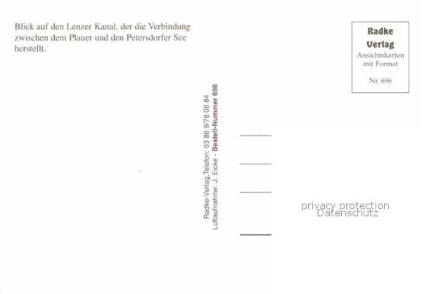 Lenz Malchow Lenzer Kanal Fliegeraufnahme – Bild 2