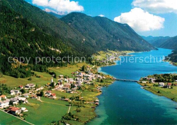 Weissensee Kaernten Fliegeraufnahme