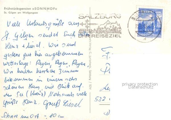 St Gilgen Salzkammergut Pension Sonnhof – Bild 2