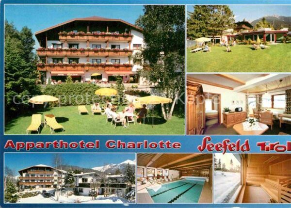 Seefeld Tirol Apparthotel Charlotte Liegewiese Zimmer