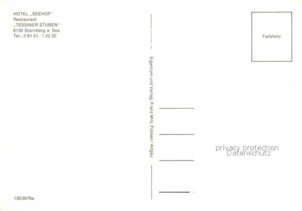 Starnberg Hotel Seehof Restaurant Tessiner Stuben – Bild 2