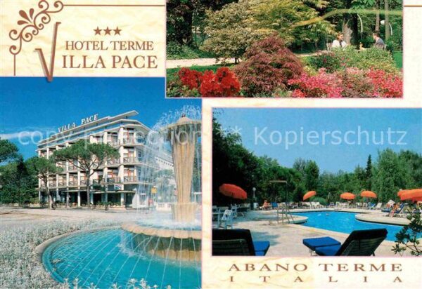 Abano Terme Hotel Terme Villa Pace Springbrunnen Sw