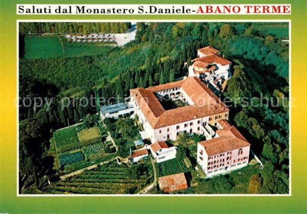 Abano Terme Monastero San Daniele Fliegeraufnahme