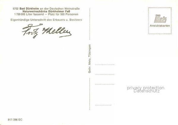 Bad Duerkheim Naturweinschänke Dürkheimer Fass – Bild 2
