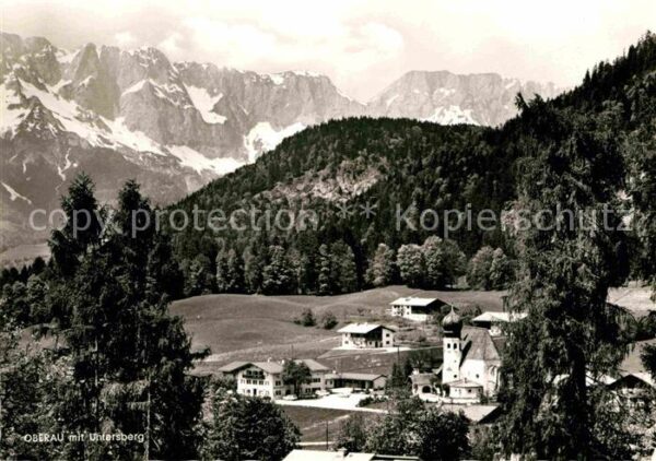 Oberau Berchtesgaden mit Untersberg