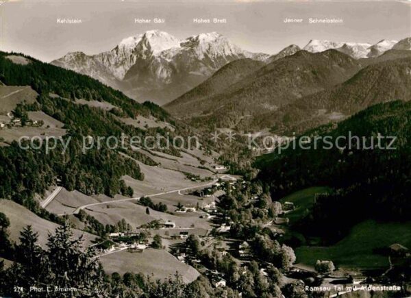 Ramsau Berchtesgaden Tal mit Alpenstrasse