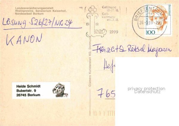 Borkum LVA Rheinprovinz Sanatorium Kaiserhof – Bild 2