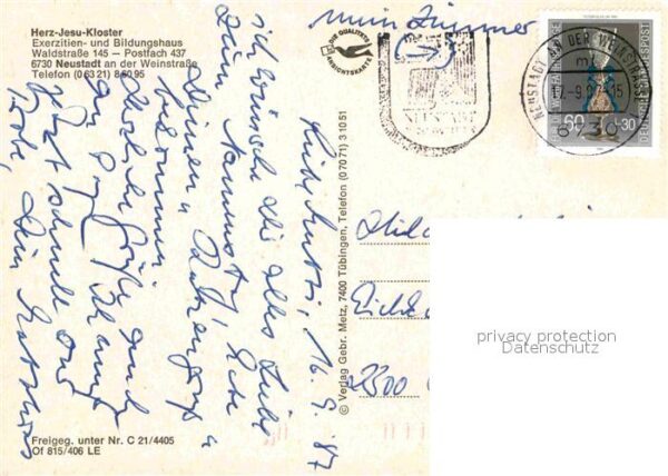 Neustadt Weinstrasse Herz Jesu Kloster Fliegeraufnahme – Bild 2