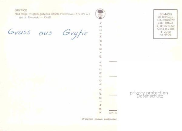 Gryfice Nad Rega w glebi gotycka Baszta Prochow – Bild 2