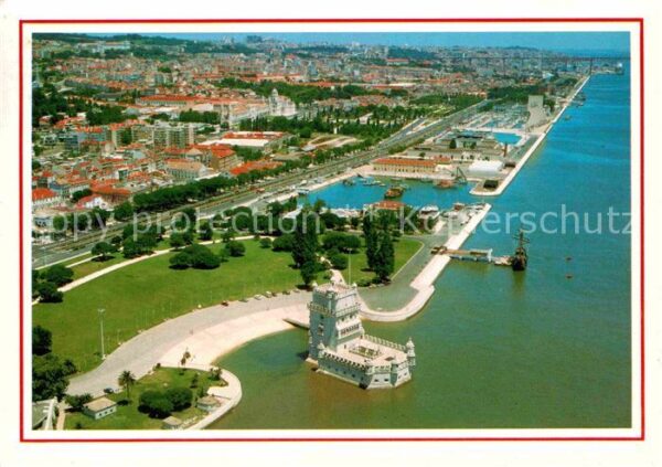 Lisboa Torre de Belem Fliegeraufnahme