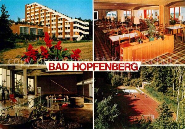 Bad Hopfenberg Weserland Klinik Gastraum Foyer Sportpl
