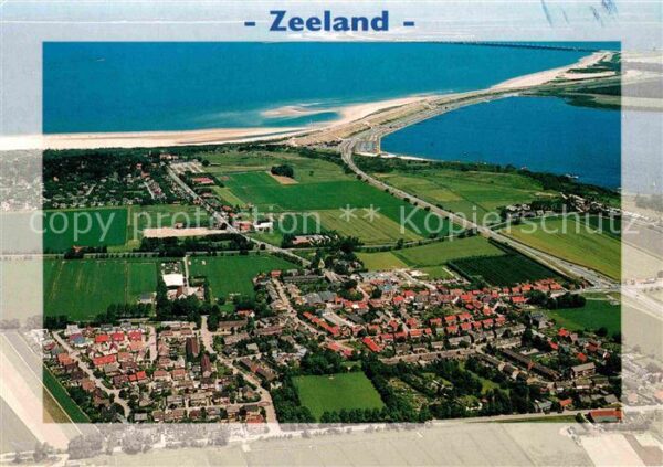 Zeeland Niederlande Vrouwenpolder Fliegeraufnahme