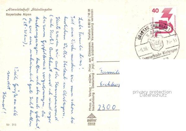 Aschau Chiemgau Steinlingalm Kampenwand Grossglockner – Bild 2