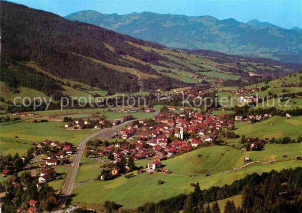 Hindelang mit Vorderhindelang Allgäuer Alpen Blic