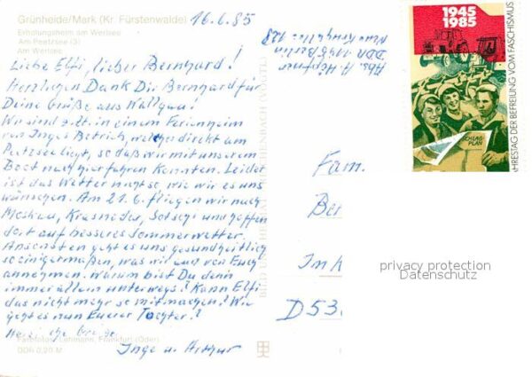 Gruenheide Mark Erholungsheim am Werlsee Partien am Pee – Bild 2