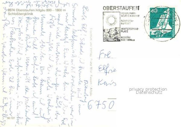 Oberstaufen Fliegeraufnahme mit Schlossbergklinik – Bild 2