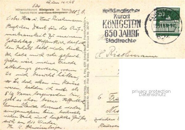 Koenigstein Taunus Fliegeraufnahme Taunus Heim – Bild 2
