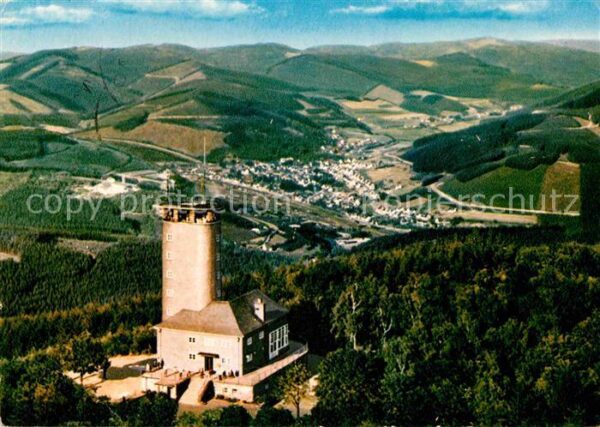 Kirchhundem Aussichtsturm Hohe Bracht Fliegeraufnah
