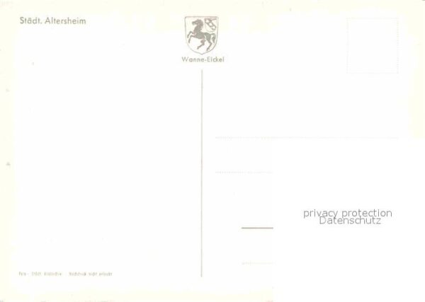 Wanne-Eickel Städt Altersheim – Bild 2