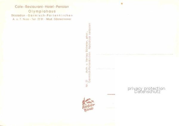 Garmisch-Partenkirchen Cafe Restaurant Hotel Olympiahaus Skist – Bild 2