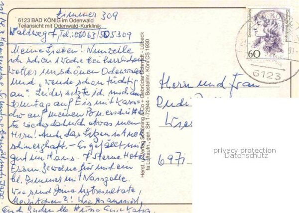 Bad Koenig Odenwald Fliegeraufnahme Odenwald Kurklinik – Bild 2