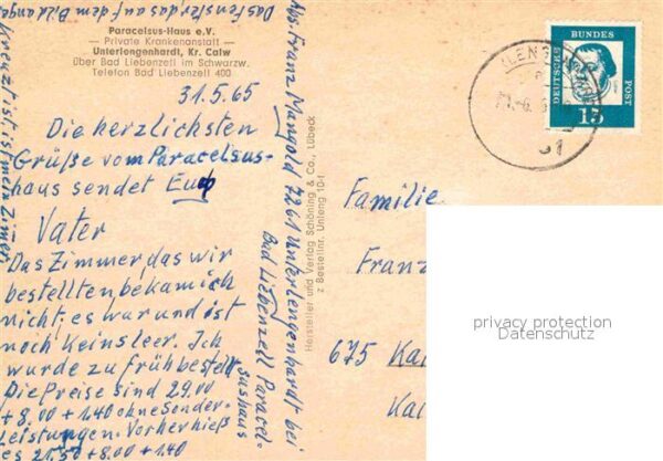 Unterlengenhardt Paracelsus Haus Krankenanstalt – Bild 2