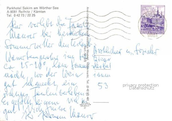 Reifnitz Woerthersee Parkhotel Sekirn Strandpartie – Bild 2