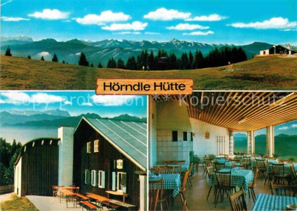 Bad Kohlgrub Hörndle Hütte Gaststube Panorama