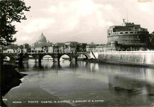 Rom Roma Ponte Castel S. Angelo e Basilica die S
