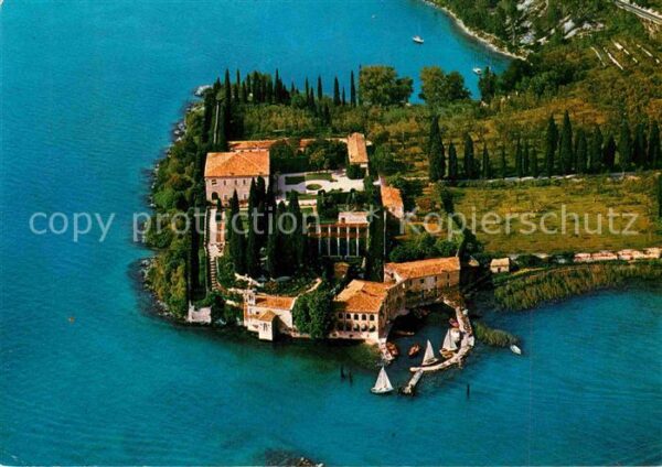 Lago di Garda Fliegeraufnahme Punta S. Vigilio