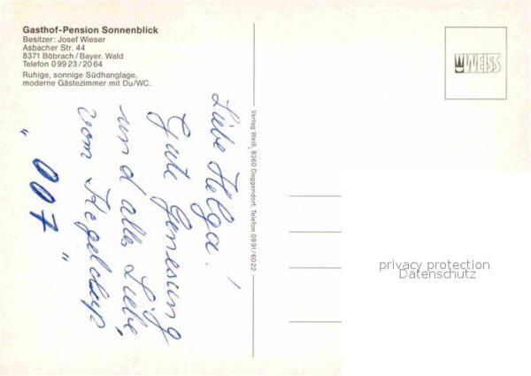 Boebrach Pension Sonnenblick Gasthaus – Bild 2
