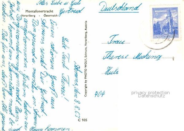 Montafon Mann und Frau in Tracht – Bild 2