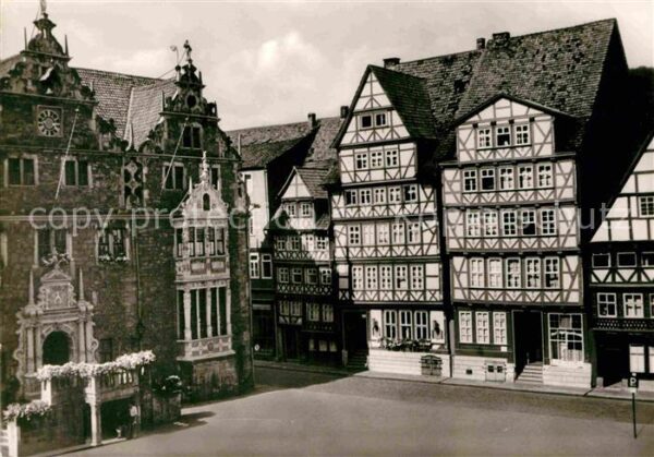 Hann. Muenden Marktplatz Fachwerk