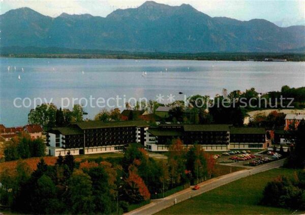 Prien Chiemsee Fliegeraufnahme Medizinische Klinik St.
