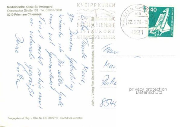 Prien Chiemsee Fliegeraufnahme Medizinische Klinik St. – Bild 2