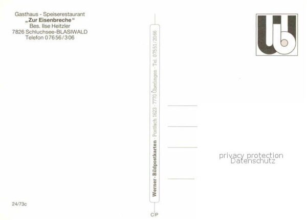 Blasiwald Gasthaus Restaurant Zur Eisenbreche – Bild 2