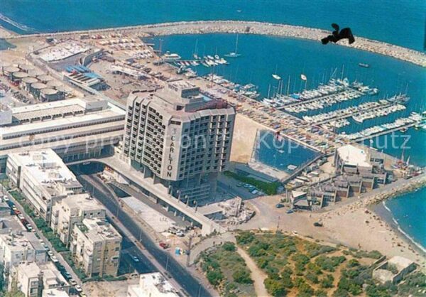 Tel Aviv Fliegeraufnahme Carlton Hotel Segelhafe